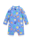 Jungle Faces Long Sleeve Rashie Sunsuit