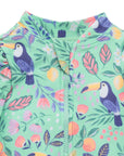 Toucan Frilly Long Sleeve Swimsuit