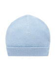purebaby textured beanie blue newborn baby beanie hat
