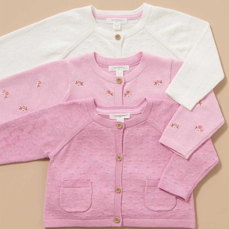 purebaby girls cardigan baby girl cardigan