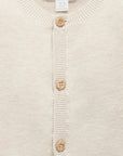 Textured Cardigan in Wheat Melange