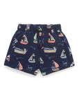 purebaby yacht pull on shorts organic cotton baby toddler shorts
