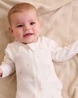 purebaby organic zip growsuit newborn baby organic cotton baby clothes