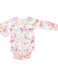 sapling floral bodysuit organic cotton baby bodysuit