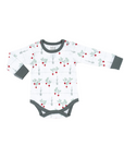 sapling child organic cotton radish long sleeve bodysuit baby