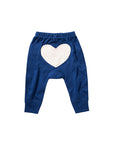 sapling child mountain blue bear heart pants baby pants