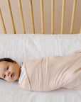 snuggle me organic infant newborn swaddle petal pink