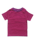 Soft Striped Short Sleeve Top
