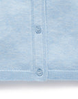 Basic Cardigan Blue Melange