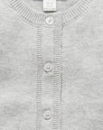 Basic Cardigan Grey Melange