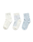 Blue Organic Cotton Socks (Set of 3)