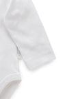 Easy Neck L/SS Bodysuit White (Pack of 2)