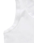 Rib Singlet White (Pack of 2)