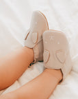 Leather Pull On Slippers Blush Bunny