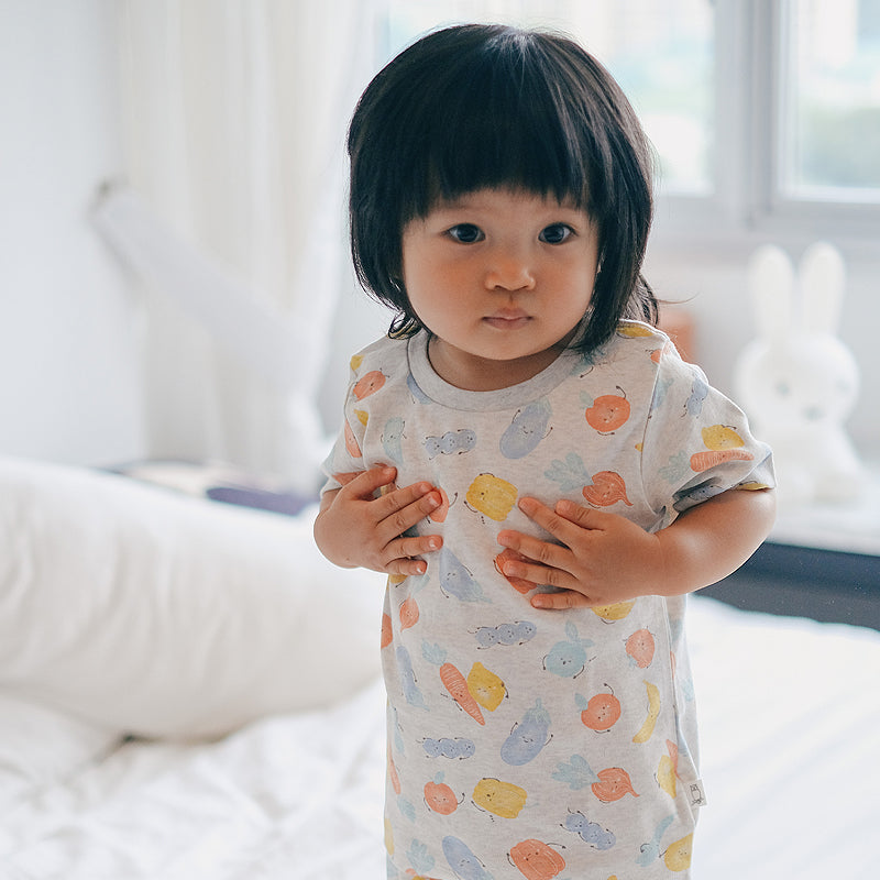 purebaby organic baby pyjama set healthy dreams