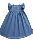 anarkid organic washed chambray blue dress jeans baby kids girls