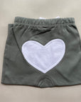 sapling pebble grey heart pants organic cotton baby pants