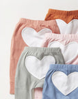 sapling child fox brown heart pants baby pants