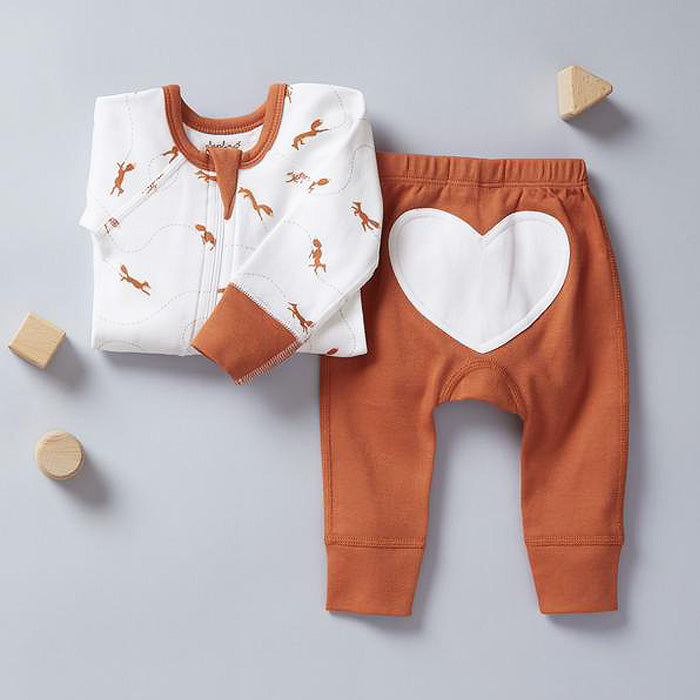 Fox Brown Heart Pants