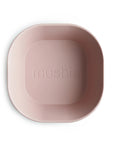 mushie kids square bowl blush