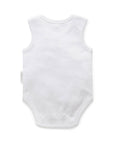 purebaby organic cotton singlet bodysuit white