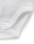 purebaby organic cotton singlet bodysuit white