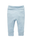 purebaby organic everyday legging soft blue baby pants organic cotton baby clothes