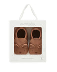 purebaby leather pull on slippers baby shoes and pre walkers baby gift