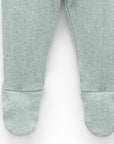 Pointelle Footed Legging Fern Melange