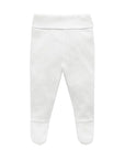purebaby organic pointelle footed leggings newborn baby