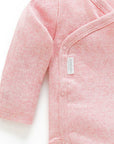 Pointelle LS Wrap Bodysuit | Peony
