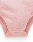 Pointelle LS Wrap Bodysuit | Peony