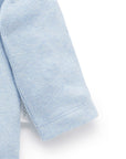 Long Sleeve Ribbed Bodysuit | Blue