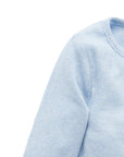 Long Sleeve Ribbed Bodysuit | Blue