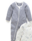 Vanilla Nautical Zip Growsuit (Pack of 2)