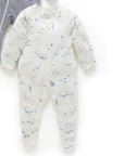 Vanilla Nautical Zip Growsuit (Pack of 2)
