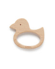 purebaby wooden ducky teether newborn baby toy gift