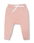 sapling baby organic cotton clothes blooming pink heart pants