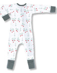 sapling baby organic cotton clothes radish zip romper