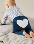 sapling child hazelnut blue heart pants baby pants