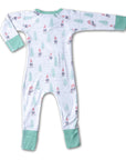 Christmas Gnomes Zip Romper