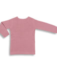 sapling organic cotton clothes for baby bramble pink waffle long sleeve tee