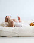 snuggle me organic natural white baby lounger
