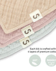 Stuckies Premium High Absorbency Bibs (Set of 3)