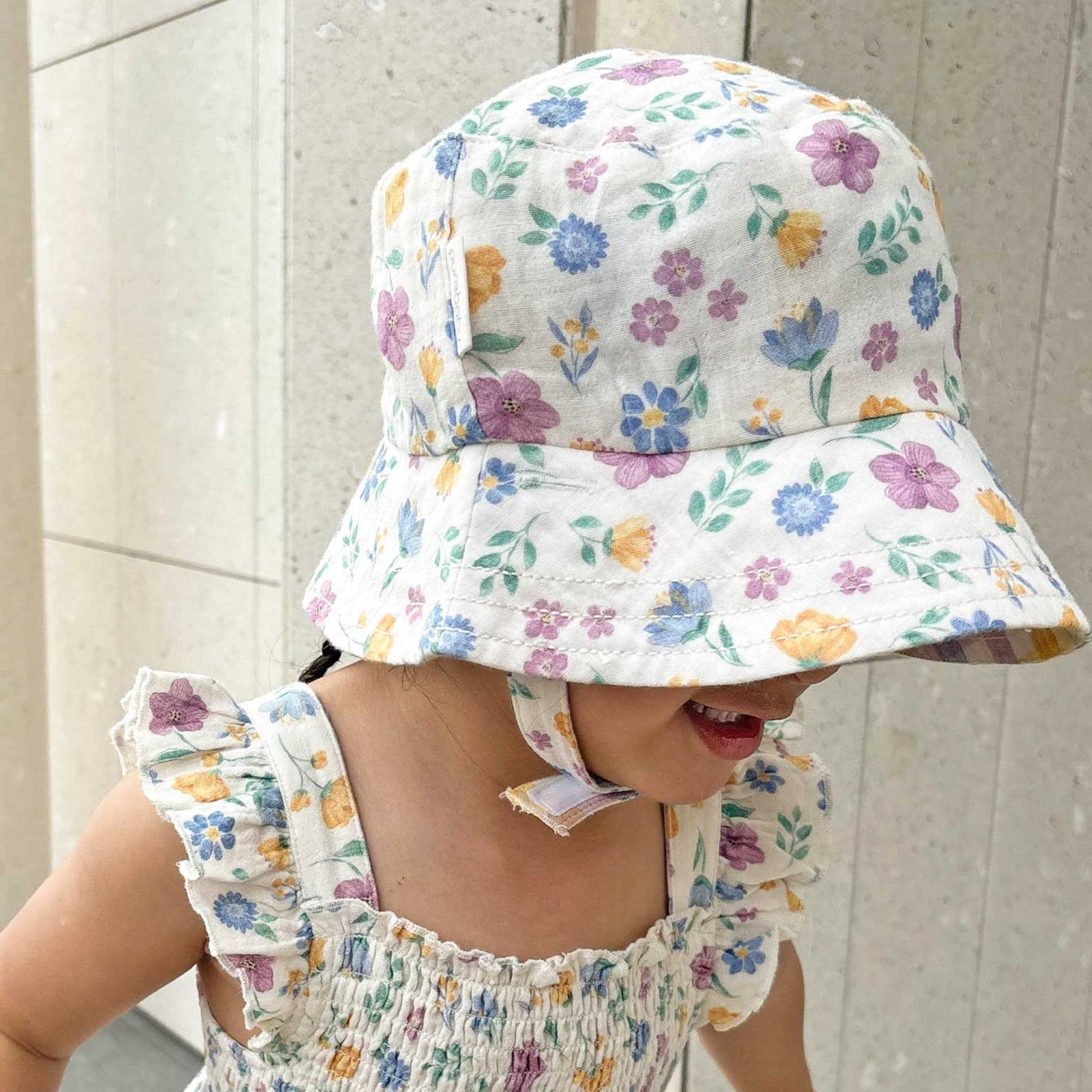 baby hat floral sun accessories organic outdoor