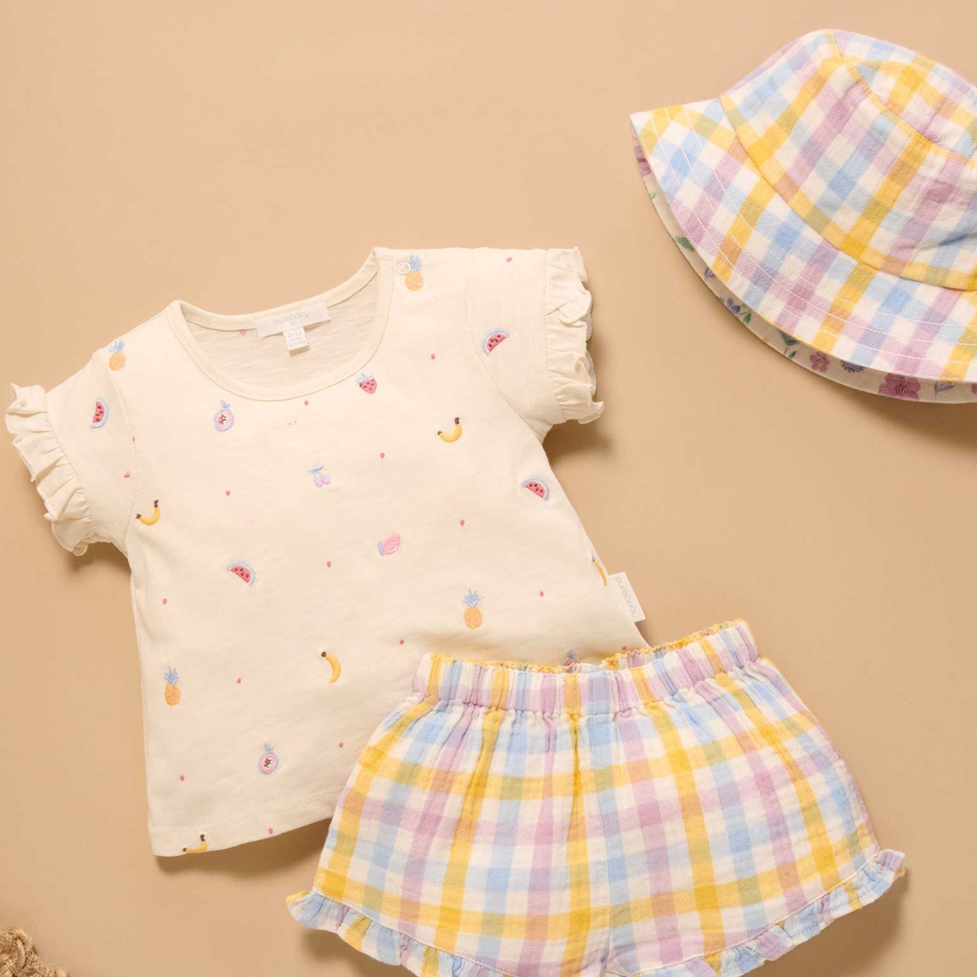 baby hat floral sun accessories organic outdoor