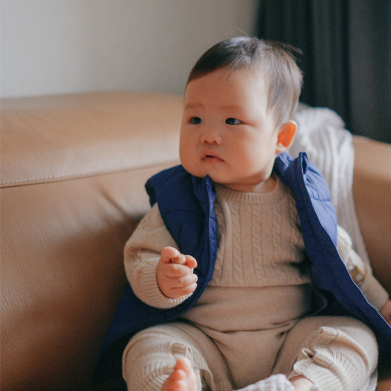 Puffer Vest in Navy