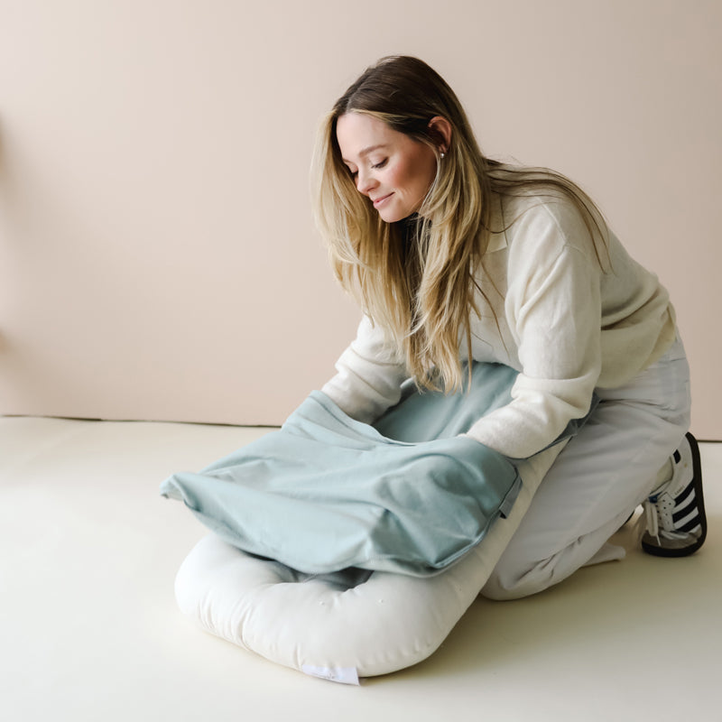snuggle me organic infant lounger cover only slate