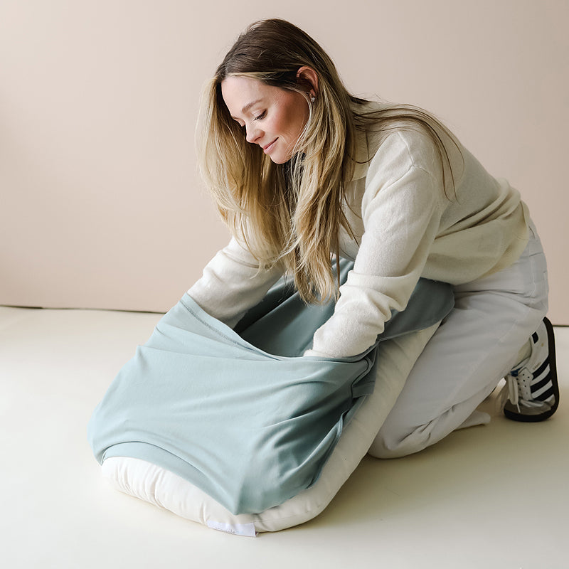 snuggle me organic infant lounger cover only slate