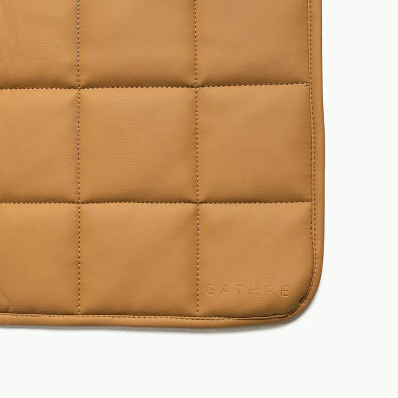 Gathre Quilted Mini Mat in Camel Square